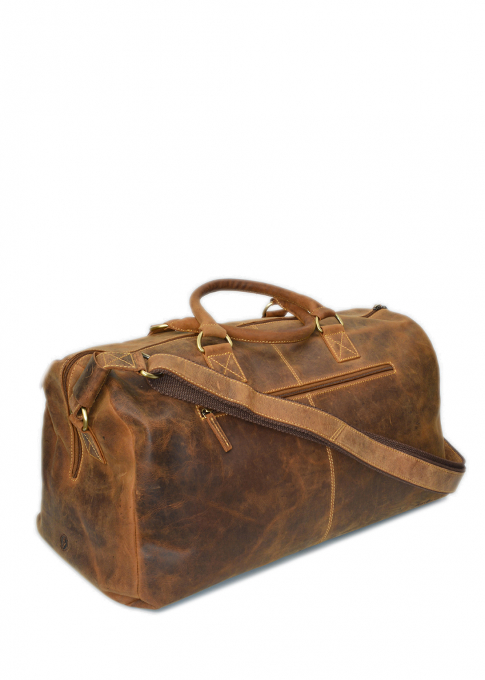 Vintage-Leder Reisetasche Farbe braun
